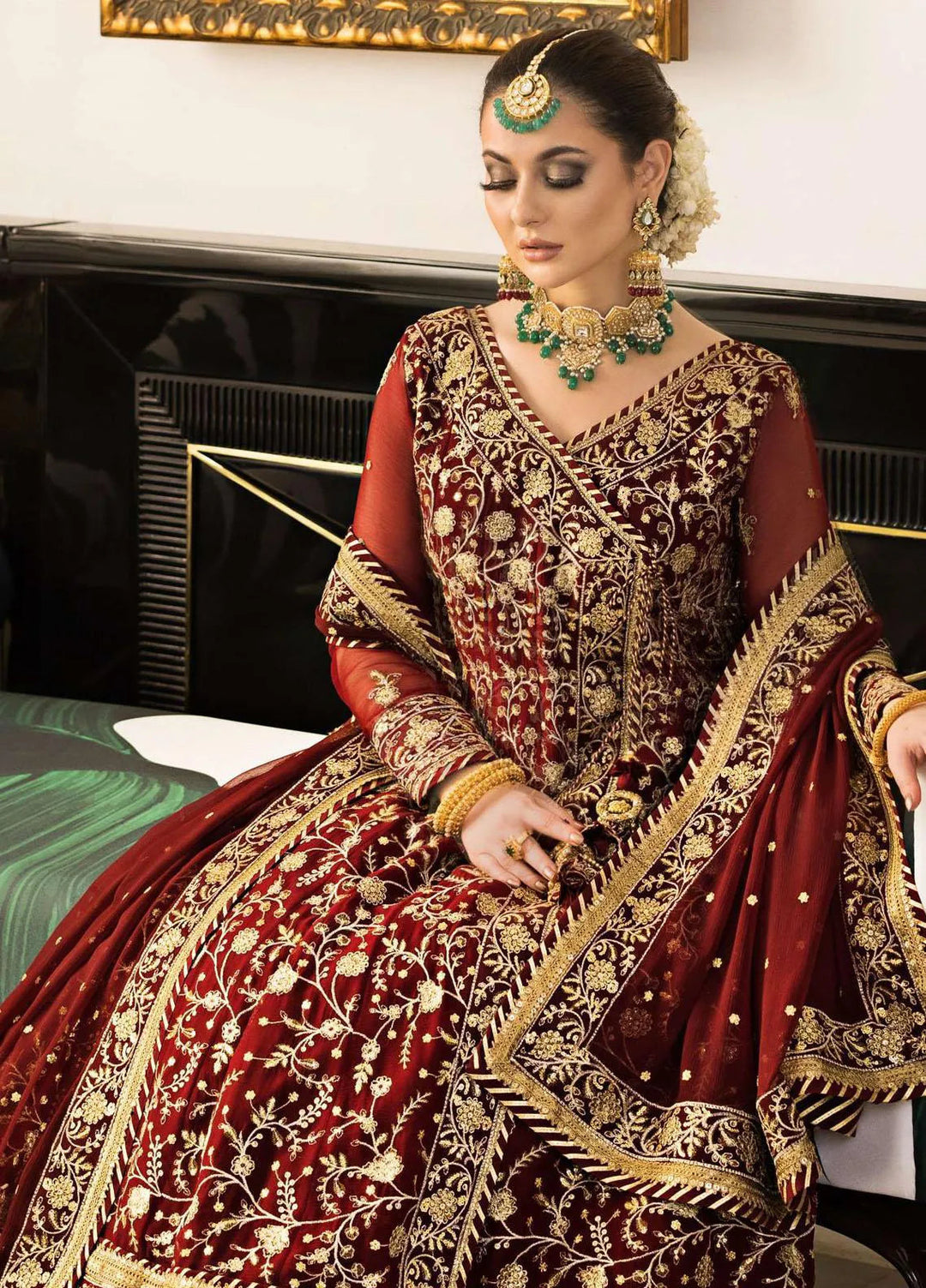 Vasl-e-Yaar By Asim Jofa Embroidered Chiffon Unstitched Suit 3 Piece AJ23VY AJVY-03 - Luxury Festive Collection