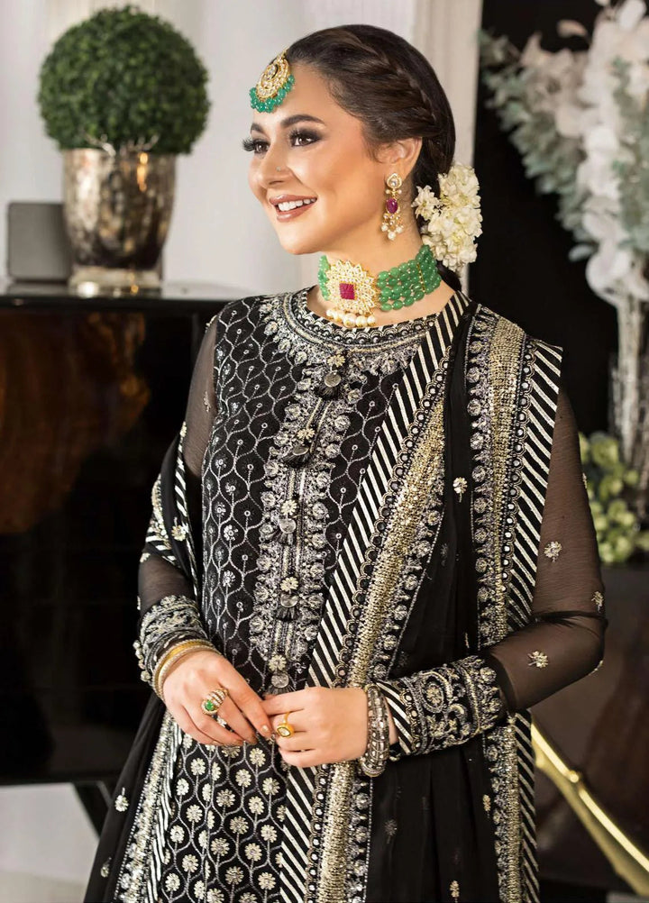 Vasl-e-Yaar By Asim Jofa Embroidered Chiffon Unstitched Suit 3 Piece AJ23VY AJVY-05 - Luxury Festive Collection