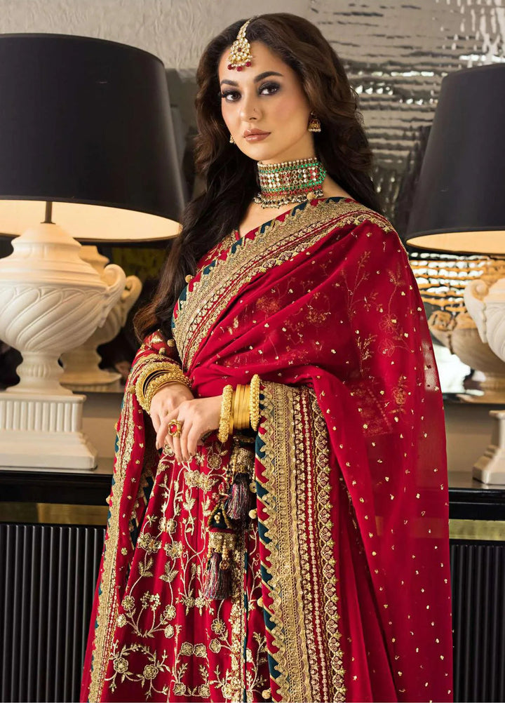 Vasl-e-Yaar By Asim Jofa Embroidered Chiffon Unstitched Suit 3 Piece AJ23VY AJVY-10 - Luxury Festive Collection