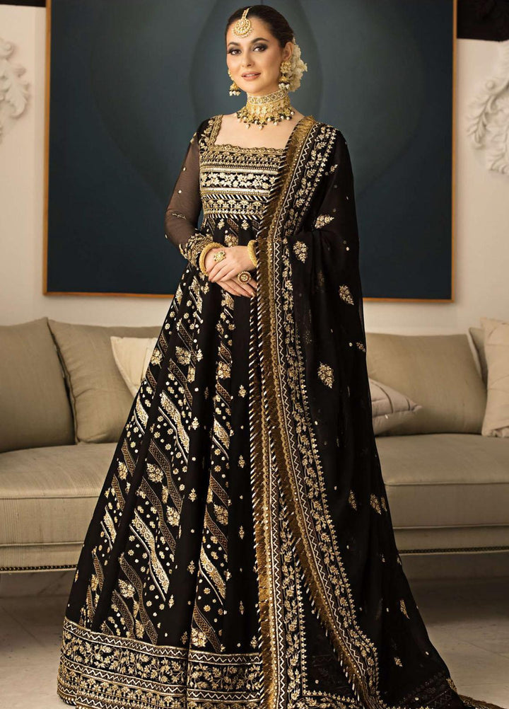 Vasl-e-Yaar By Asim Jofa Embroidered Chiffon Suits Unstitched 3 Piece AJ23VY AJVY-01 - Luxury Festive Collection