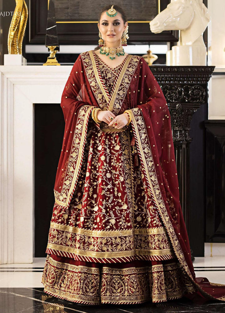 Vasl-e-Yaar By Asim Jofa Embroidered Chiffon Suits Unstitched 3 Piece AJ23VY AJVY-03 - Luxury Festive Collection