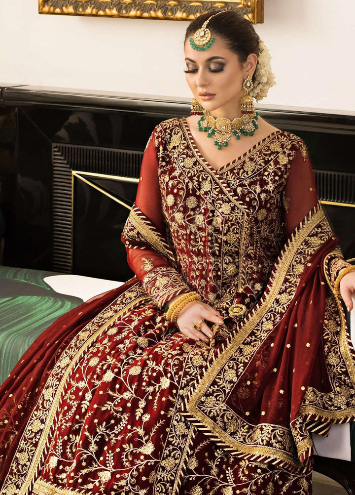 Vasl-e-Yaar By Asim Jofa Embroidered Chiffon Suits Unstitched 3 Piece AJ23VY AJVY-03 - Luxury Festive Collection