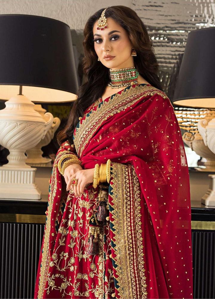 Vasl-e-Yaar By Asim Jofa Embroidered Chiffon Suits Unstitched 3 Piece AJ23VY AJVY-10 - Luxury Festive Collection