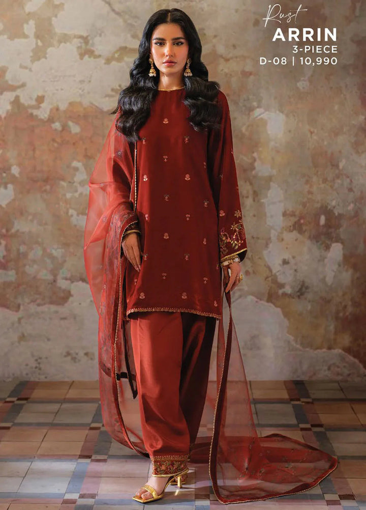 Velmor by Seran Embroidered Velvet Suit Unstitched 3 Piece SRN24VF Arrin - Formal Collection