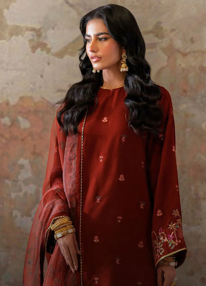 Velmor by Seran Embroidered Velvet Suit Unstitched 3 Piece SRN24VF Arrin - Formal Collection