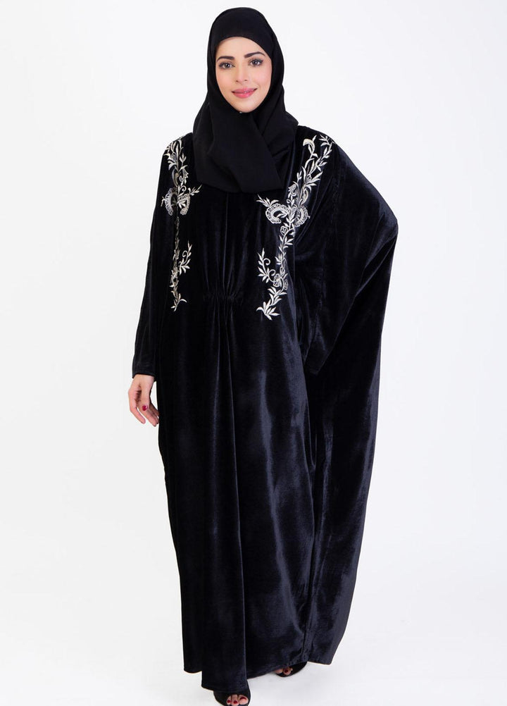 Abaya pk Casual Velvet Stitched Abaya ABA22VL MANARI VELVET