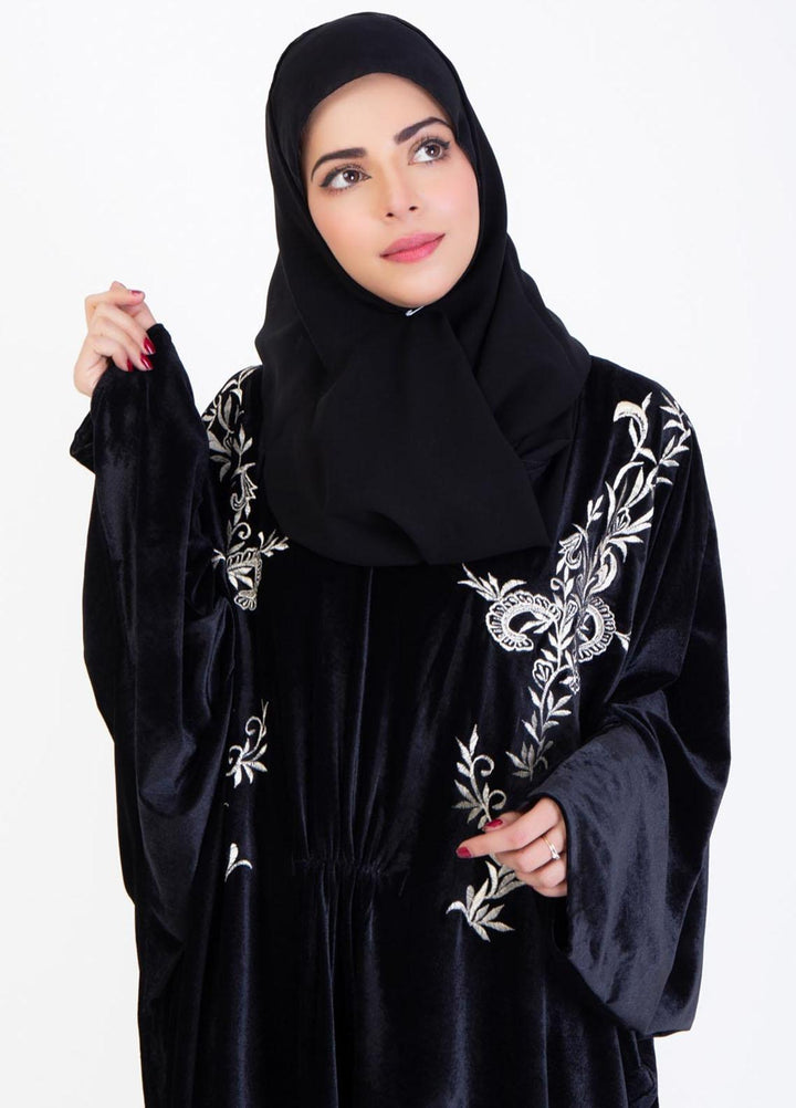 Abaya pk Casual Velvet Stitched Abaya ABA22VL MANARI VELVET