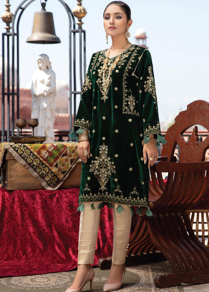 Velveto by Al Zohaib Embroidered Velvet  Unstitched Shirt AZ21V-2 D-04 - Winter Collection