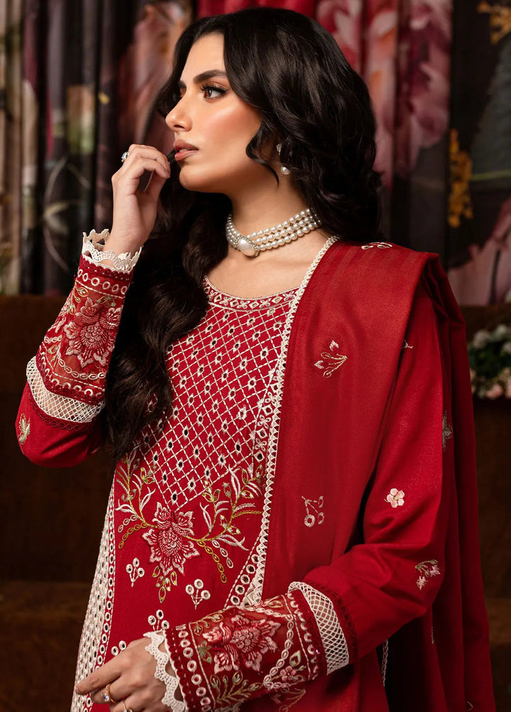 Veronica By Mahnur Embroidered Karandi Suit Unstitched 3 Piece MN24V D-01 A Lillian - Winter Collection