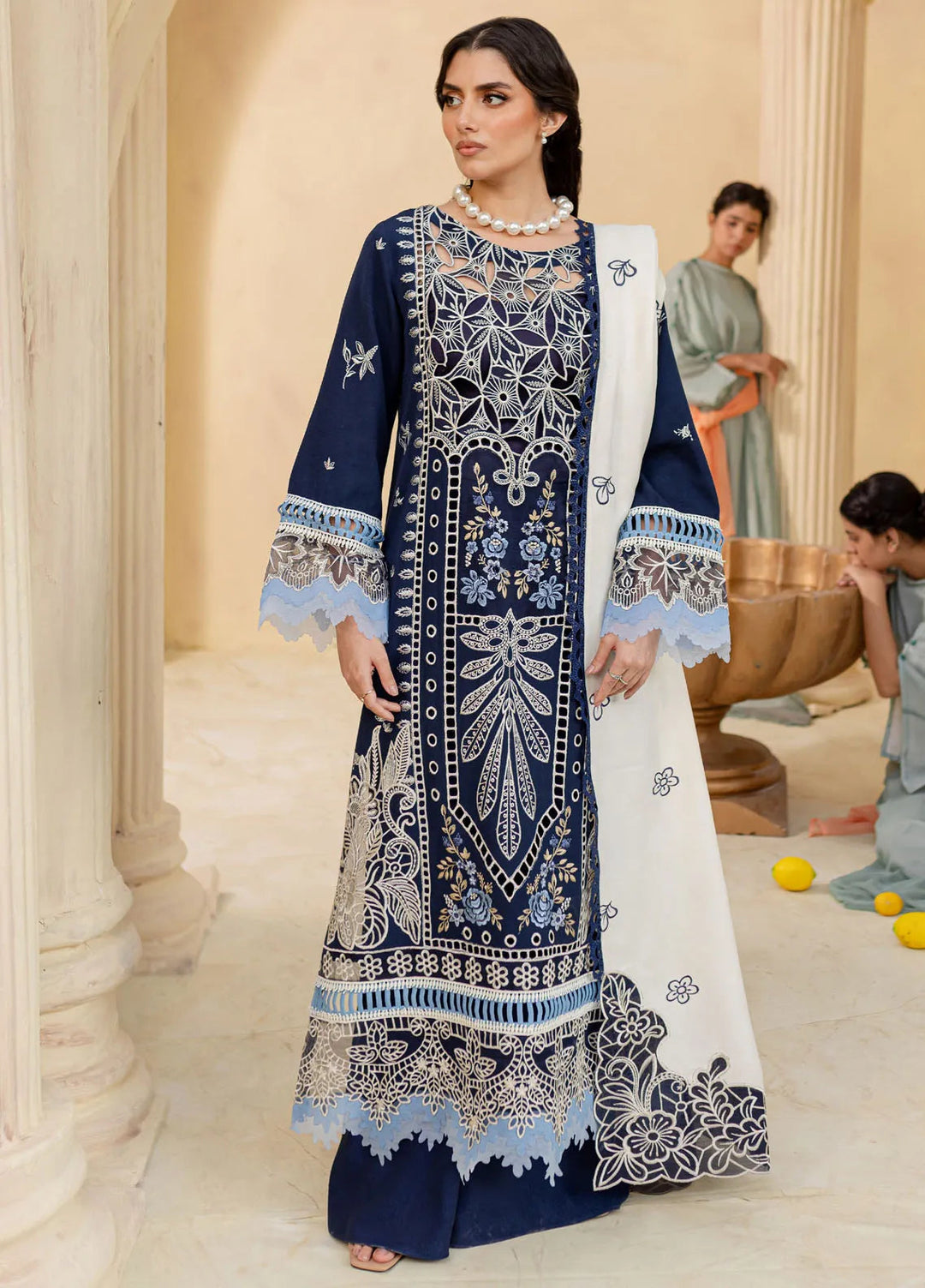Veronica By Mahnur Embroidered Karandi Suit Unstitched 3 Piece MN24V D-02 A Mabel - Winter Collection