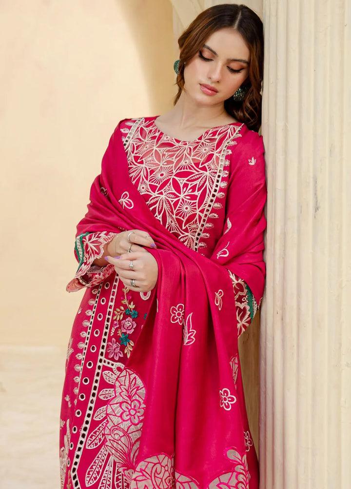 Veronica By Mahnur Embroidered Karandi Suit Unstitched 3 Piece MN24V D-02 B Eleanor - Winter Collection