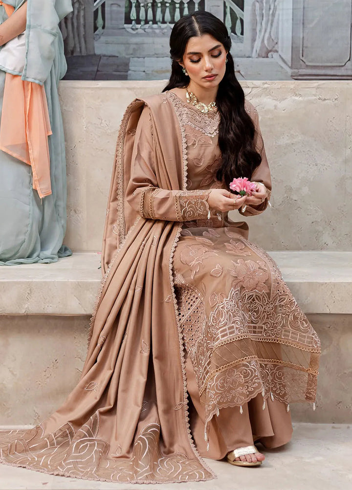 Veronica By Mahnur Embroidered Karandi Suit Unstitched 3 Piece MN24V D-03 A Penelope - Winter Collection