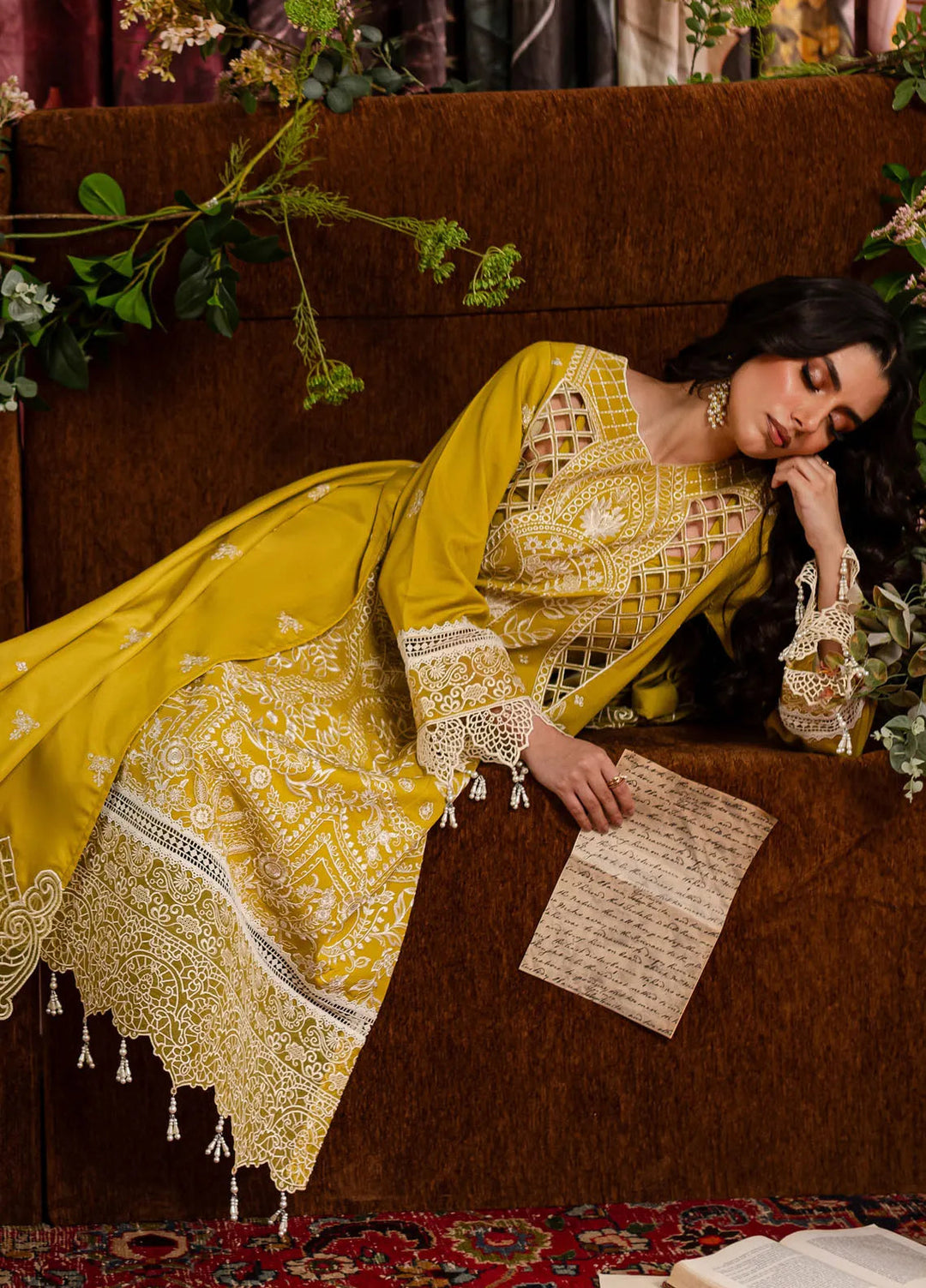 Veronica By Mahnur Embroidered Karandi Suit Unstitched 3 Piece MN24V D-06 Clara - Winter Collection