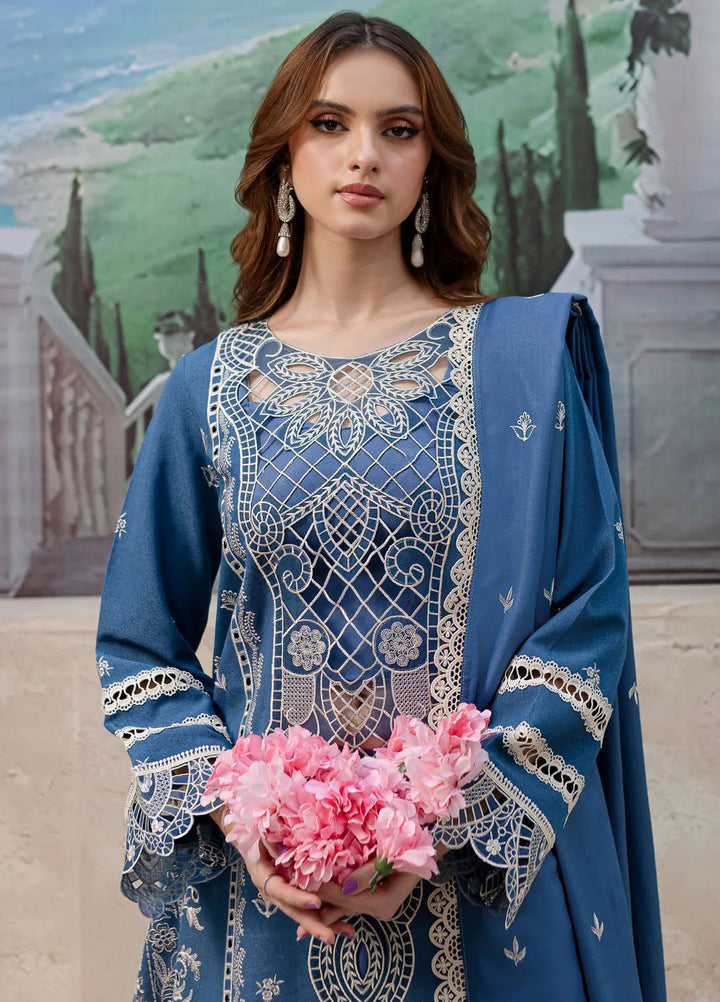 Veronica By Mahnur Embroidered Karandi Suit Unstitched 3 Piece MN24V D-08 Dorothy - Winter Collection