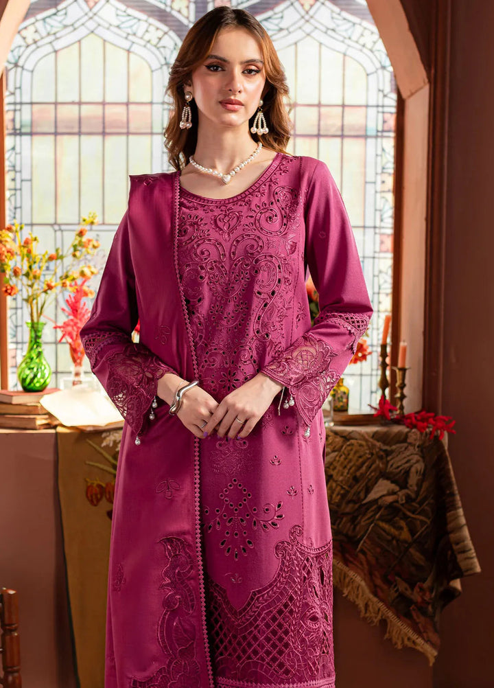 Veronica By Mahnur Embroidered Karandi Suit Unstitched 3 Piece MN24V D-09 Rosamund - Winter Collection