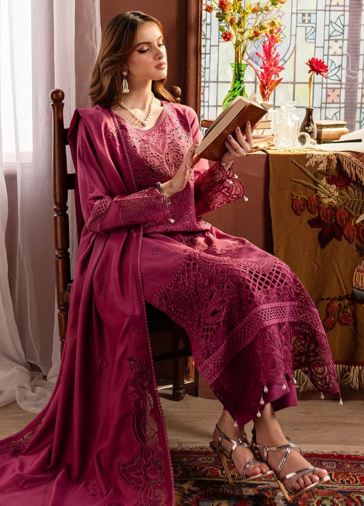 Veronica By Mahnur Embroidered Karandi Suit Unstitched 3 Piece MN24V D-09 Rosamund - Winter Collection