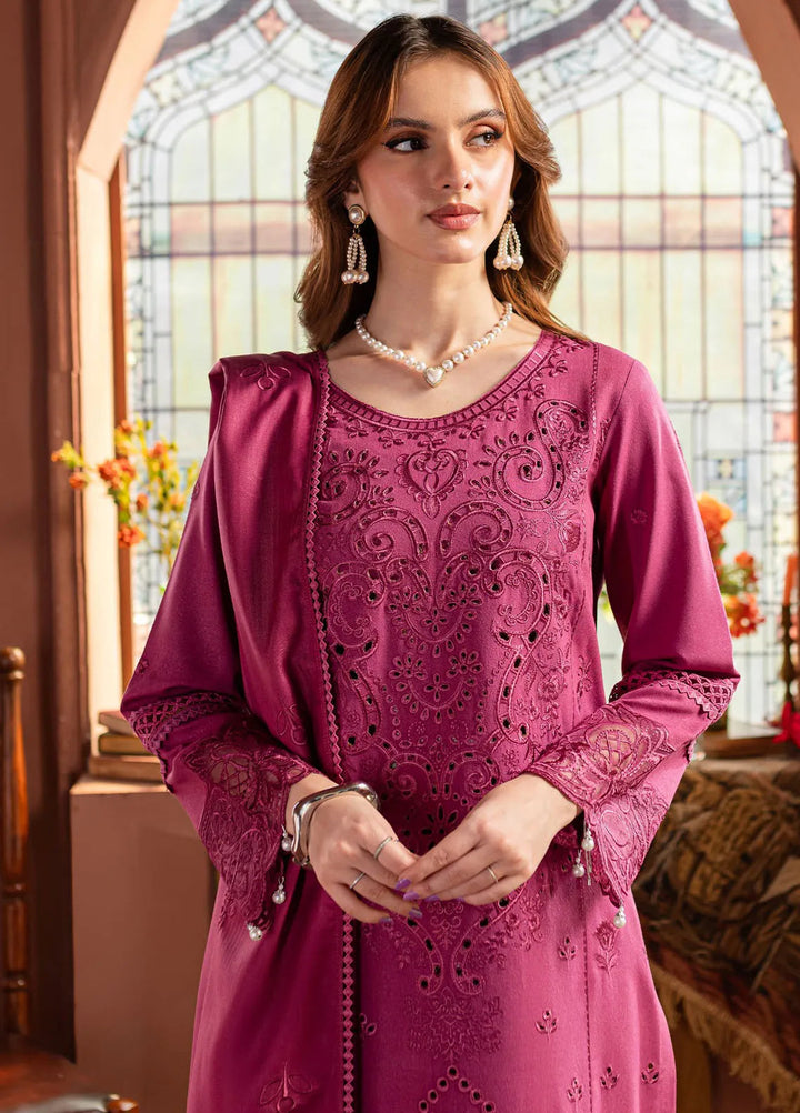 Veronica By Mahnur Embroidered Karandi Suit Unstitched 3 Piece MN24V D-09 Rosamund - Winter Collection