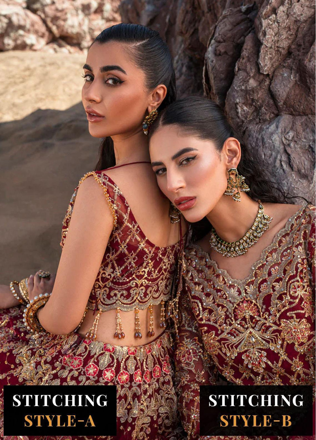 Versailles By Muneefa Naz Embroidered Organza Suits Unstitched 3 Piece MN22V Aden - Wedding Collection