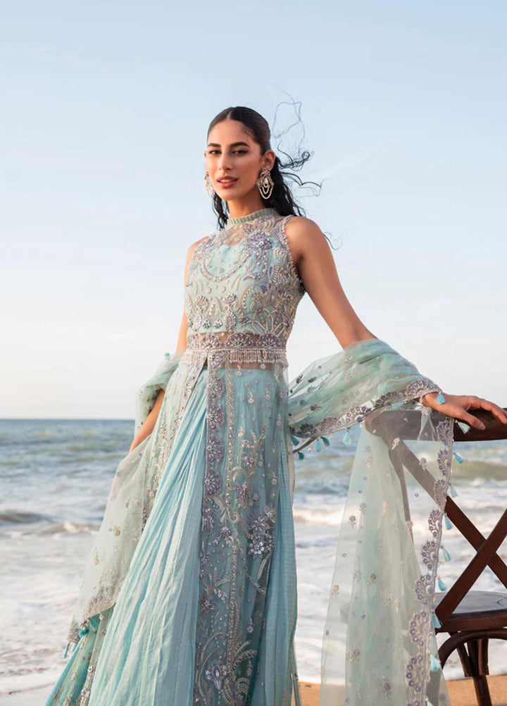 Versailles By Muneefa Naz Embroidered Net Suits Unstitched 4 Piece MN22V Aria - Wedding Collection