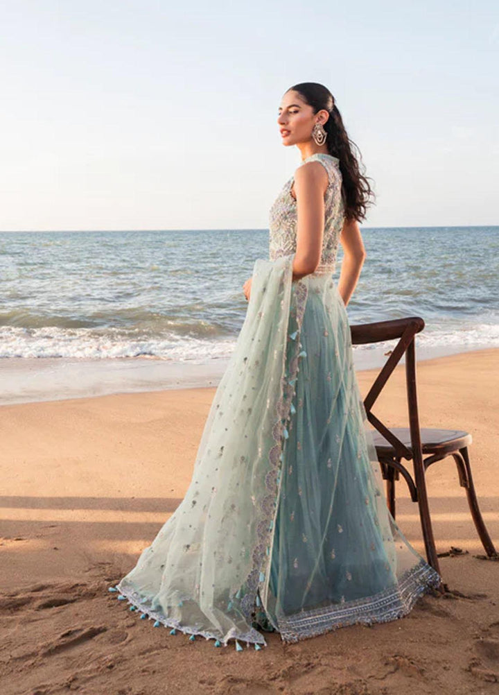 Versailles By Muneefa Naz Embroidered Net Suits Unstitched 4 Piece MN22V Aria - Wedding Collection