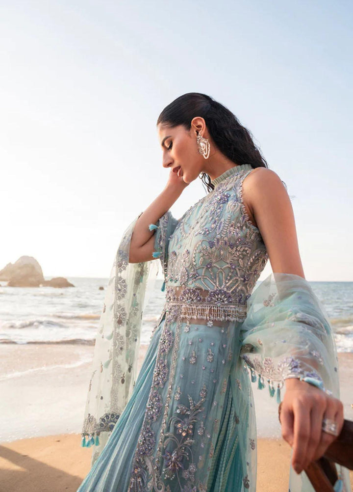 Versailles By Muneefa Naz Embroidered Net Suits Unstitched 4 Piece MN22V Aria - Wedding Collection