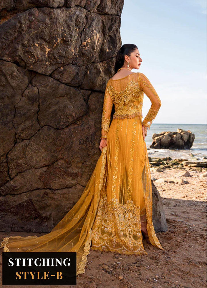 Versailles By Muneefa Naz Embroidered Net Suits Unstitched 4 Piece MN22V Monique - Wedding Collection