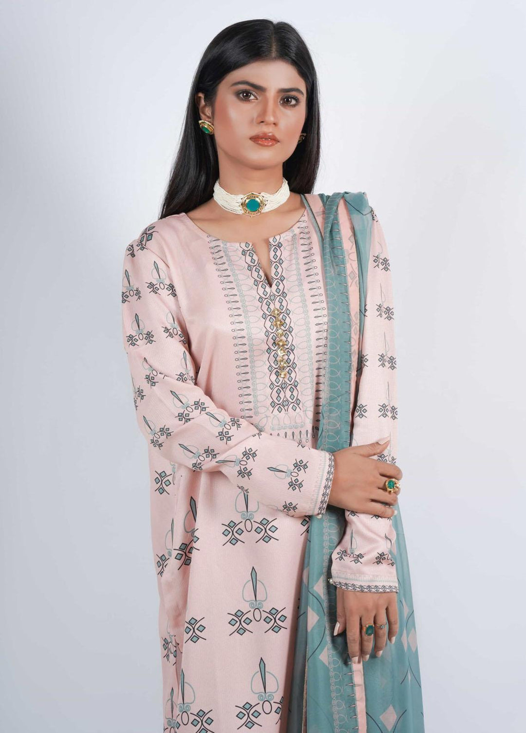 Vibgyor Fashion Printed Lawn Suits Unstitched 3 Piece Lenora Skin D8-23U - Formal Collection