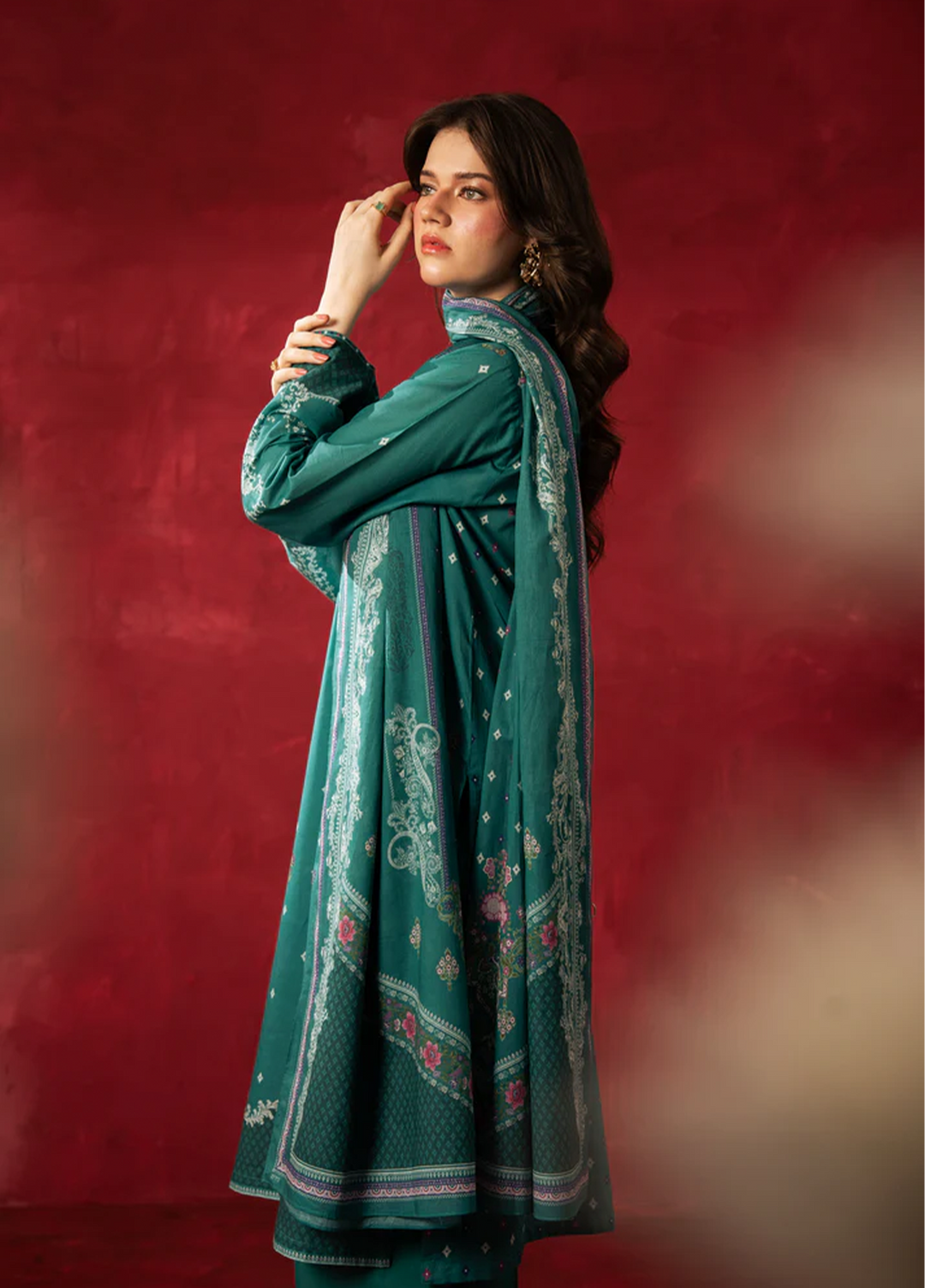 Zoe by Zeen Unstitched Printed Lawn 3 Piece Suit ZN26UZL WFM36607 - Casual Collection