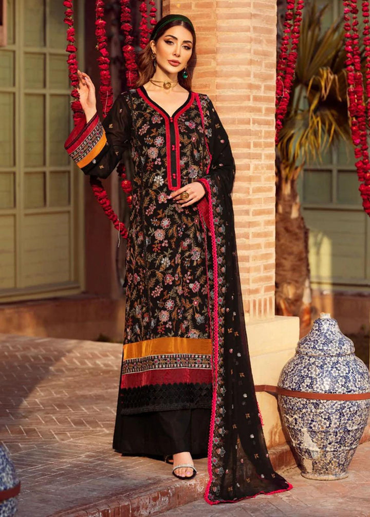 Vintage By LALA Textiles Embroidered Swiss Voile Suits Unstitched 3 Piece LT22V Dilara - Summer Collection