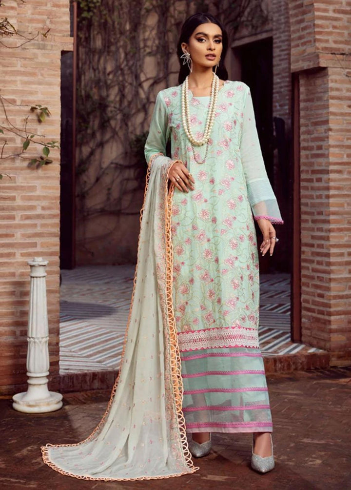 Vintage By LALA Textiles Embroidered Swiss Voile Suits Unstitched 3 Piece LT22V Safa - Summer Collection