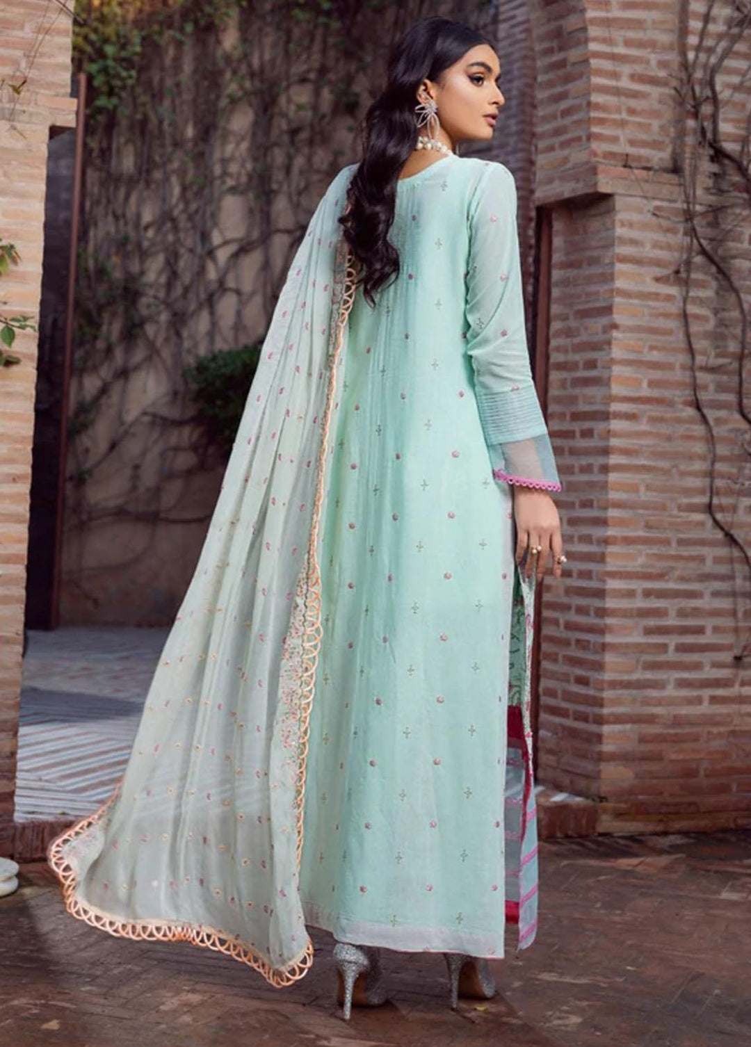 Vintage By LALA Textiles Embroidered Swiss Voile Suits Unstitched 3 Piece LT22V Safa - Summer Collection