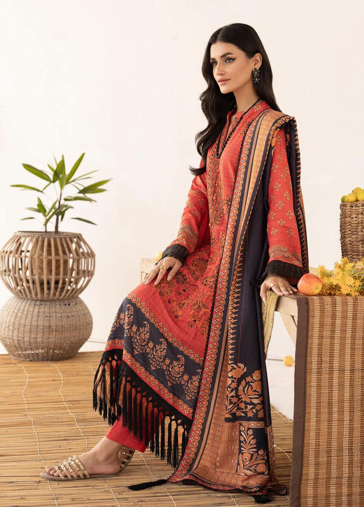 Vintage By Lala Textiles Embroidered Karandi Suits Unstitched 3 Piece LT23V LW-077 Aymur - Winter Collection