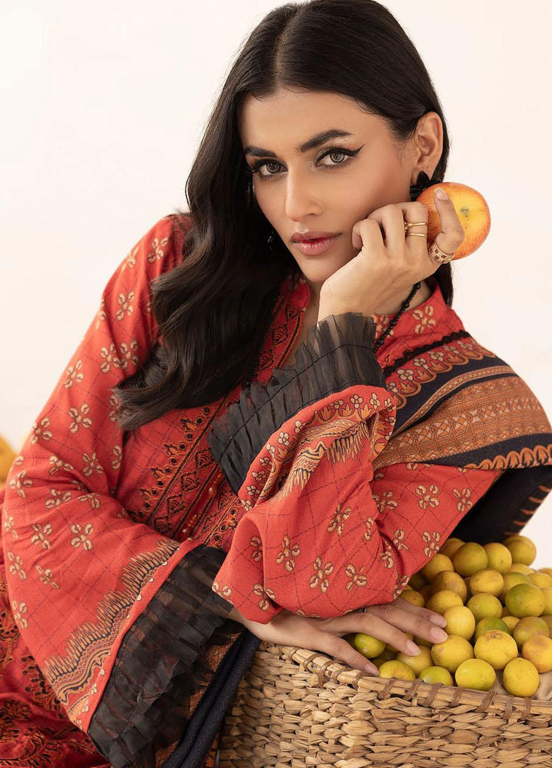 Vintage By Lala Textiles Embroidered Karandi Suits Unstitched 3 Piece LT23V LW-077 Aymur - Winter Collection