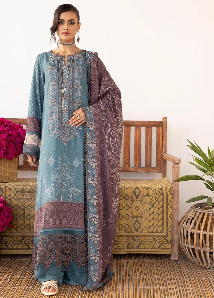 Vintage By Lala Textiles Embroidered Karandi Suits Unstitched 3 Piece LT23V LW-078 Sonder - Winter Collection