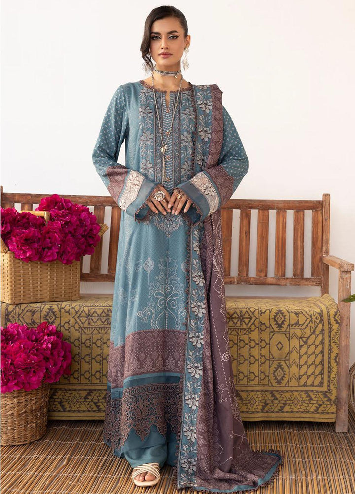 Vintage By Lala Textiles Embroidered Karandi Suits Unstitched 3 Piece LT23V LW-078 Sonder - Winter Collection