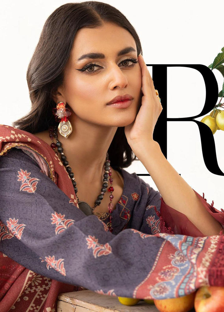 Vintage By Lala Textiles Embroidered Karandi Suits Unstitched 3 Piece LT23V LW-079 Nyx - Winter Collection