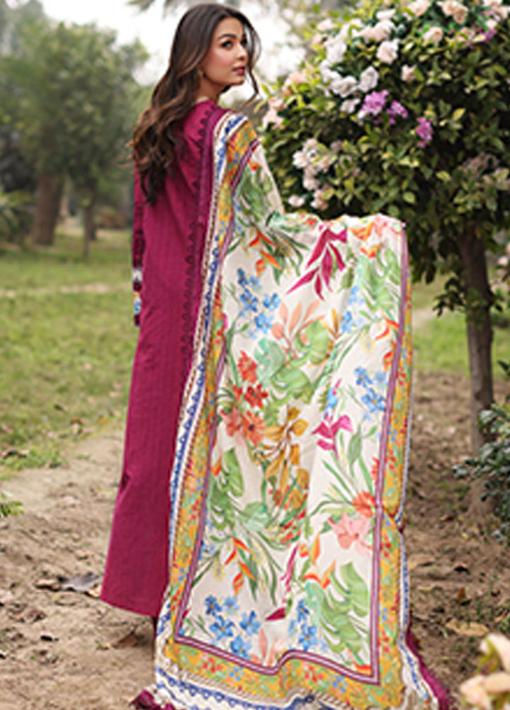Vintage Flora By Manara Embroidered Lawn Suit Unstitched 3 Piece MNA24V Abloom SS-12 - Summer Collection
