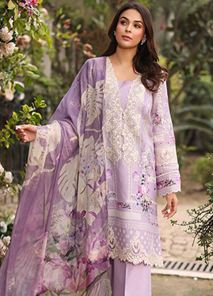 Vintage Flora By Manara Embroidered Lawn Suit Unstitched 3 Piece MNA24V Amaya SS-05 - Summer Collection