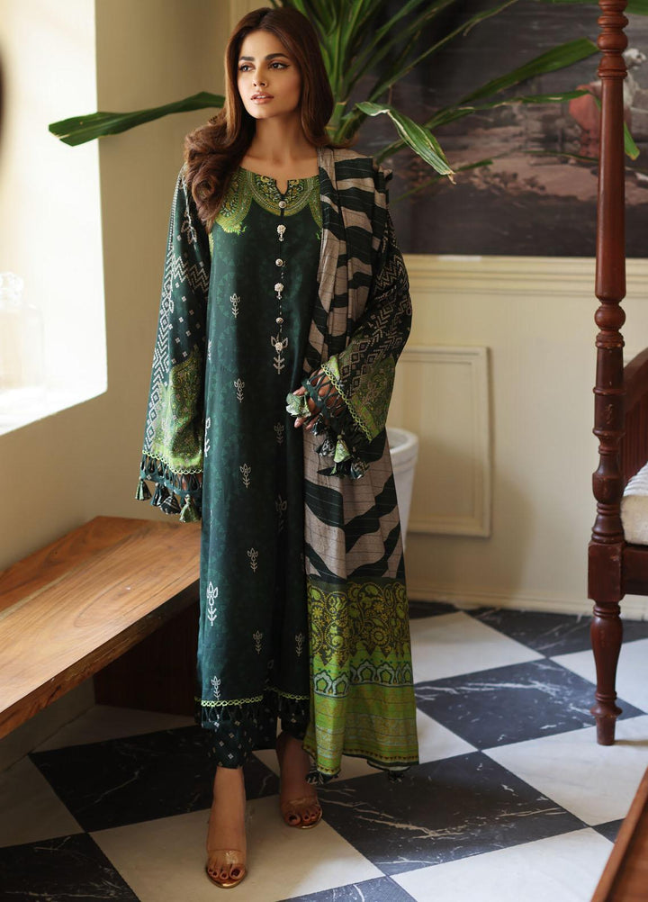 Virsa By Charizma Printed Khaddar Suits Unstitched 3 Piece CRZ23VK CVW3-01 - Winter Collection