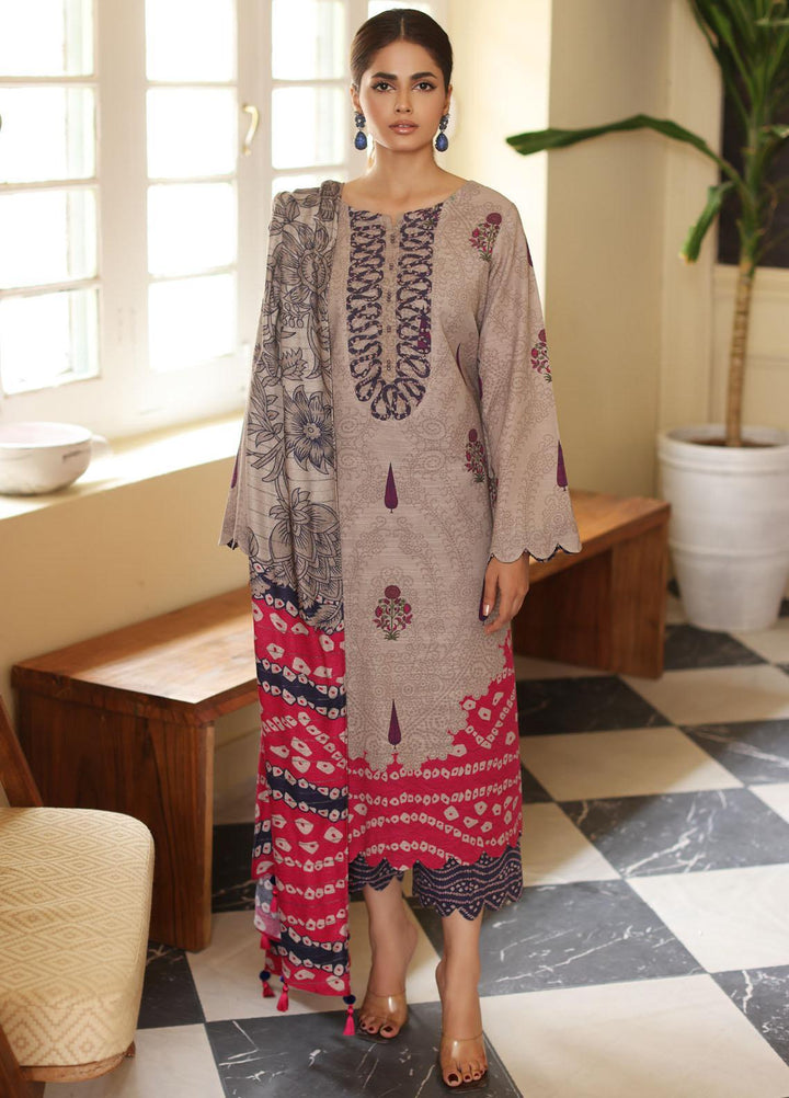 Virsa By Charizma Printed Khaddar Suits Unstitched 3 Piece CRZ23VK CVW3-02 - Winter Collection