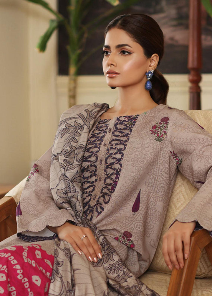 Virsa By Charizma Printed Khaddar Suits Unstitched 3 Piece CRZ23VK CVW3-02 - Winter Collection