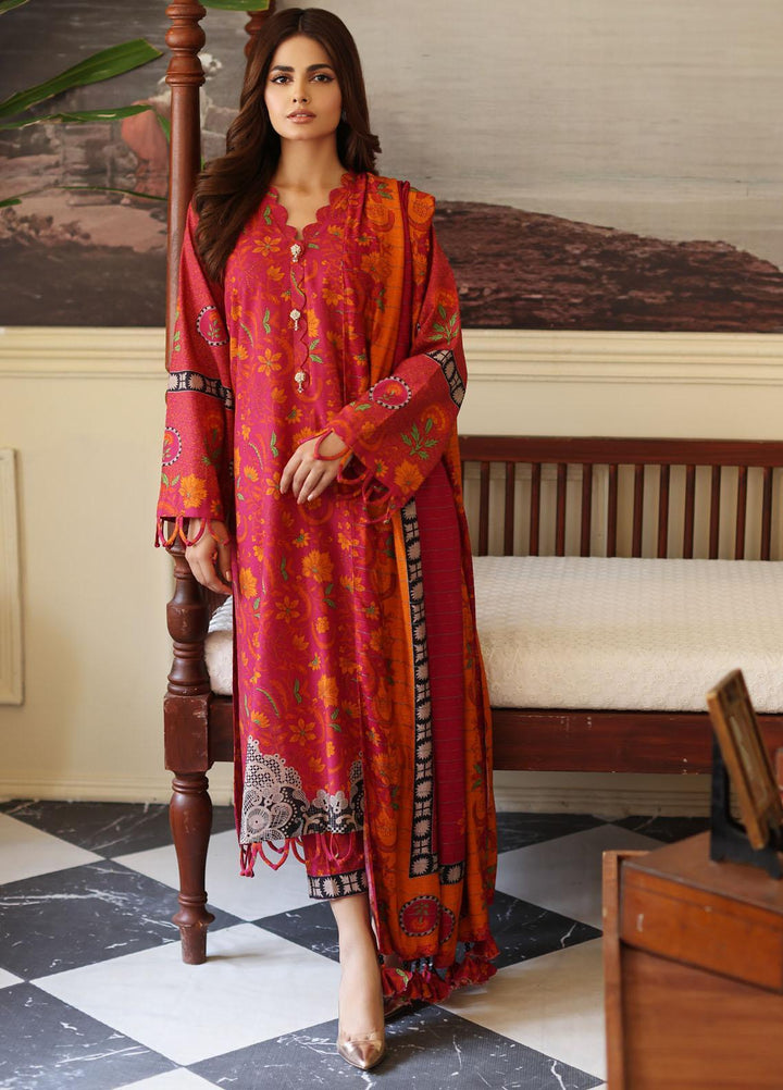 Virsa By Charizma Printed Khaddar Suits Unstitched 3 Piece CRZ23VK CVW3-04 - Winter Collection