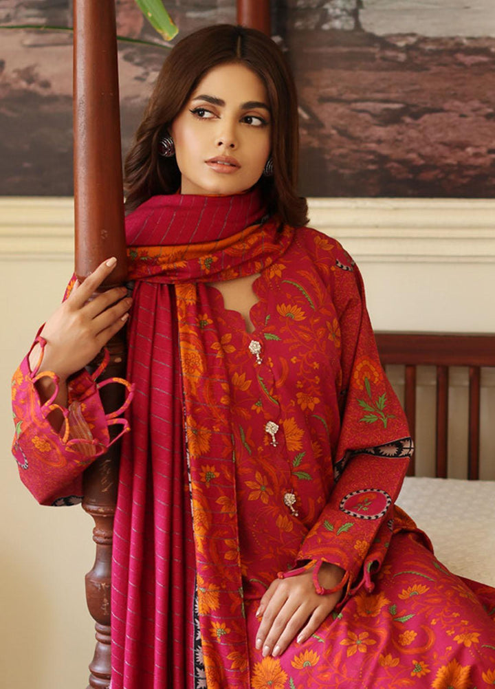 Virsa By Charizma Printed Khaddar Suits Unstitched 3 Piece CRZ23VK CVW3-04 - Winter Collection