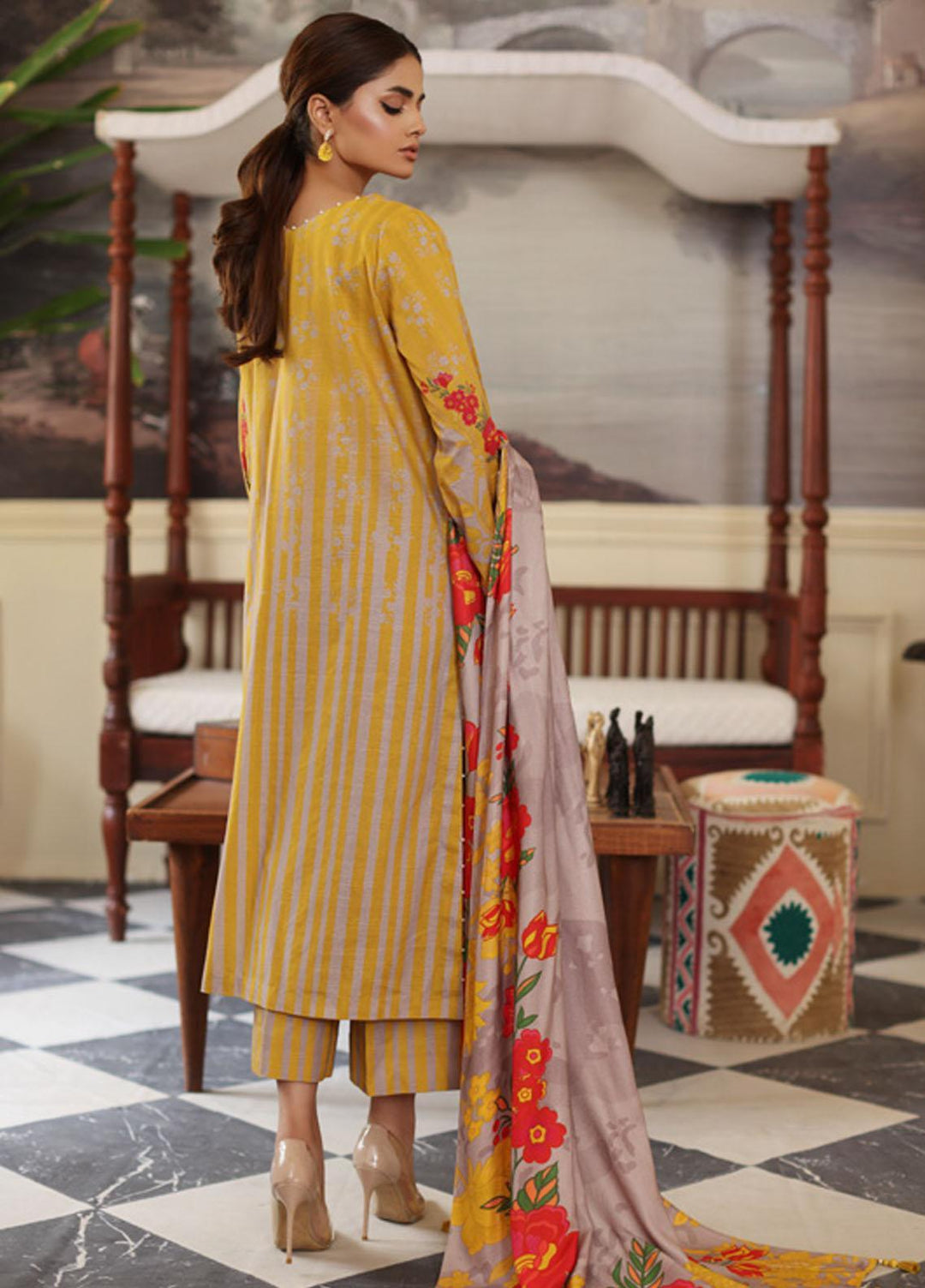 Virsa By Charizma Printed Khaddar Suits Unstitched 3 Piece CRZ23VK CVW3-06 - Winter Collection