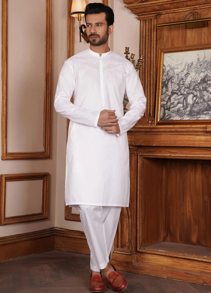 Virsa by Fabrich Embroidered Cotton Suits Unstitched 2 Piece GTS-VC-010 - Mens Collection