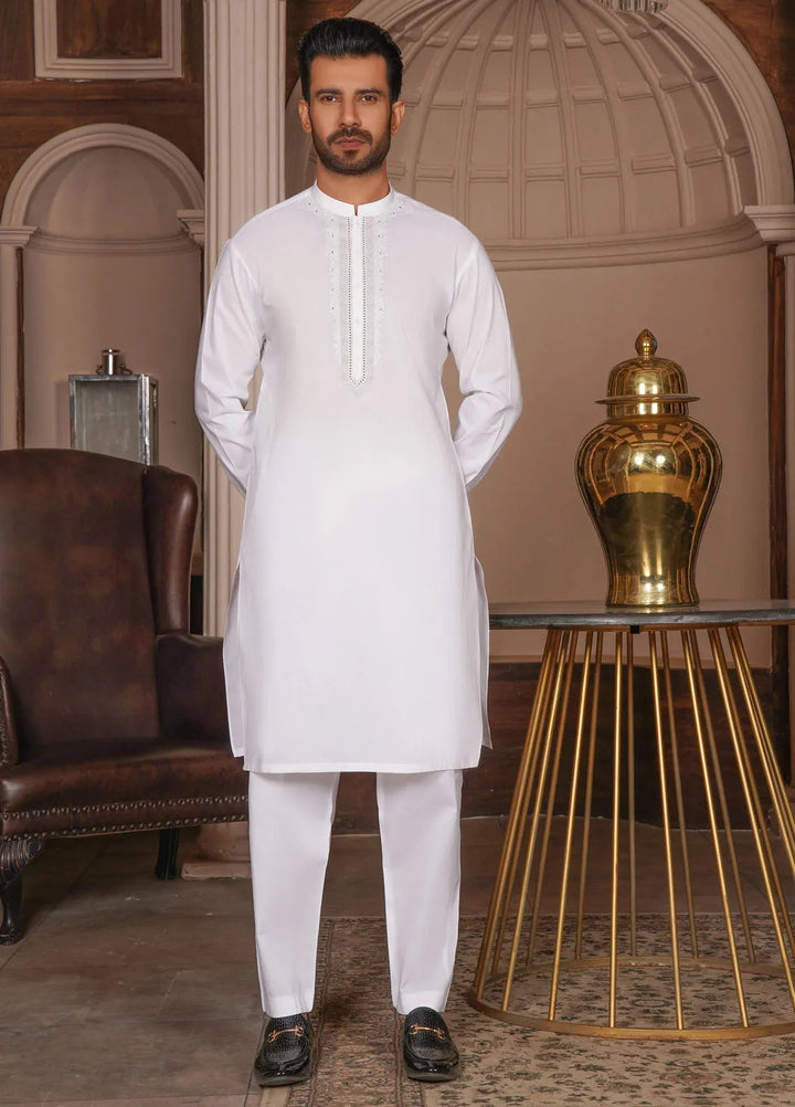 Virsa by Fabrich Embroidered Cotton Suits Unstitched 2 Piece GTS-VC-013 - Mens Collection