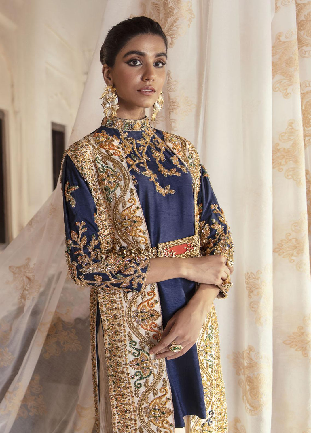 Maria Osama Khan Luxury Pret  Silk 2 Piece MOK22VR Leila 009