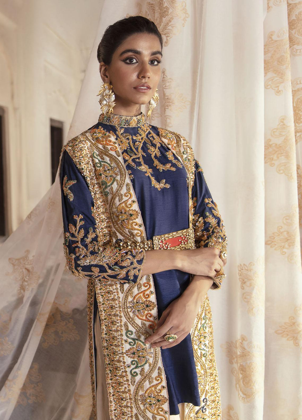 Maria Osama Khan Luxury Pret  Silk 2 Piece MOK22VR Leila 009