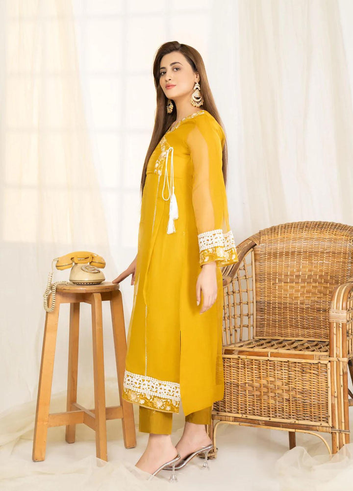 Noorangi Luxury Pret  Net 2 Piece Suit NR22VF Mimosa