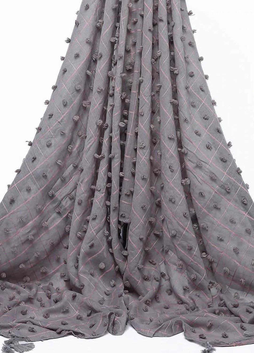 Abaya pk  Viscose  Hijab ABA22VH TROUT GREY CHECK - Viscose Hijabs